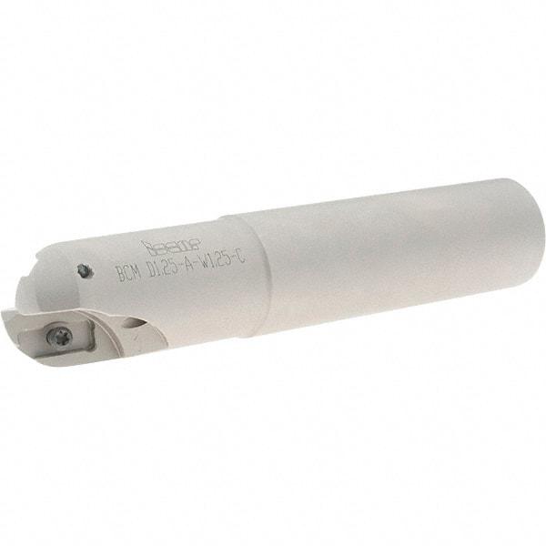 Iscar - 1-1/4" Cut Diam, 1.02" Max Depth of Cut, 1-1/4" Shank Diam, 6.3" OAL, Indexable Ball Nose End Mill - 2.52" Head Length, Straight Shank, BCM Toolholder, BCR... Insert - Industrial Tool & Supply