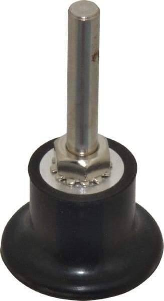 Value Collection - 1-1/2" Diam Quick-Change Type R Disc Backing Pad - 1/4" Shank Diam, Medium Density, 30,000 RPM - Industrial Tool & Supply