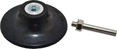 Value Collection - 3" Diam Quick-Change Type R Disc Backing Pad - 1/4" Shank Diam, Medium Density, 20,000 RPM - Industrial Tool & Supply