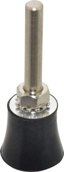 Value Collection - 1" Diam Quick-Change Type S Disc Backing Pad - 1/4" Shank Diam, Medium Density, 30,000 RPM, Screw On Compatible - Industrial Tool & Supply