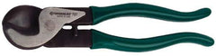 Greenlee - 9-1/4" OAL, 1 AWG Capacity, Cable Cutter - Plastic Coated Handle - Industrial Tool & Supply