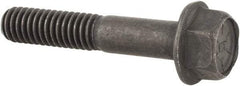 Value Collection - 5/16-18 UNC, 1-3/4" Length Under Head, Hex Drive Flange Bolt - 7/8" Thread Length, Grade 8 Alloy Steel, Smooth Flange, Phosphate & Oil Finish - Industrial Tool & Supply
