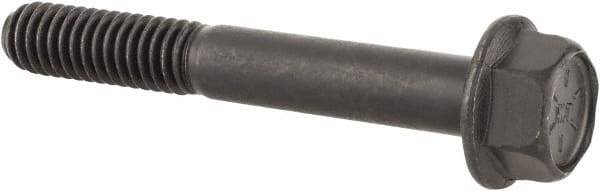 Value Collection - 5/16-18 UNC, 2-1/4" Length Under Head, Hex Drive Flange Bolt - 7/8" Thread Length, Grade 8 Alloy Steel, Smooth Flange, Phosphate & Oil Finish - Industrial Tool & Supply