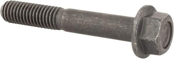 Value Collection - 3/8-16 UNC, 2-1/2" Length Under Head, Hex Drive Flange Bolt - 1" Thread Length, Grade 8 Alloy Steel, Smooth Flange, Phosphate & Oil Finish - Industrial Tool & Supply