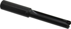 Allied Machine and Engineering - Series 0.5, 39/64 to 11/16" Diam, 3/4" Diam Straight Shank, Straight Flute Spade Drill - 2-1/2" Max Depth, 3-27/64" Body Length, 5-11/16" OAL, Standard Length, Through Coolant - Industrial Tool & Supply