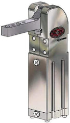 De-Sta-Co - 221 Lb Inner Hold Capacity, Vert Mount, Air Power Hold-Down Toggle Clamp - M5 Port, 90° Bar Opening, 104mm Height Under Bar - Industrial Tool & Supply
