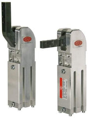 De-Sta-Co - 177 Lb Inner Hold Capacity, Vert Mount, Air Power Hold-Down Toggle Clamp - M5 Port, 90° Bar Opening, 104mm Height Under Bar - Industrial Tool & Supply