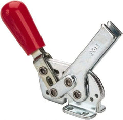De-Sta-Co - 295 Lb Holding Capacity, Horizontal Handle, Manual Hold Down Toggle Clamp - 58° Handle Movement, 71° Bar Opening, U-Bar, Flanged Base, Electro-Plated Zinc, Carbon Steel - Industrial Tool & Supply