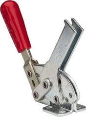 De-Sta-Co - 840 Lb Holding Capacity, Horizontal Handle, Manual Hold Down Toggle Clamp - 70° Handle Movement, 68° Bar Opening, U-Bar, Flanged Base, Electro-Plated Zinc, Carbon Steel - Industrial Tool & Supply