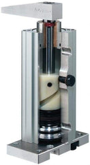 De-Sta-Co - 263 Lb Clamping Force, Adjustable (Right, Left, Straight) Swing, 58.5mm Total Stroke, Single-Acting Pneumatic Swing Clamp - G1/4 Port, 211.58mm Body Length x 62.99mm Body Width, 182.4 cm3 (Unclamp), 145 Max psi - Industrial Tool & Supply