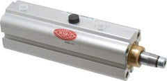 De-Sta-Co - 22 Lb Clamping Force, Adjustable (Right, Left, Straight) Swing, 21mm Total Stroke, Single-Acting Pneumatic Swing Clamp - M5 Port, 105.41mm Body Length x 20.07mm Body Width, 4.9 cm3 (Clamp), 6.6 cm3 (Unclamp), 145 Max psi - Industrial Tool & Supply