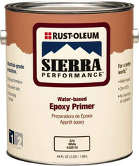Rust-Oleum - 1 Gal White Water-Based Acrylic Enamel Primer - 200 to 300 Sq Ft Coverage, 0 gL Content, Quick Drying, Interior/Exterior - Industrial Tool & Supply