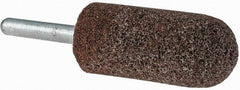 Grier Abrasives - 7/8 x 2" Head Diam x Thickness, A11, Pointed Tree, Aluminum Oxide Mounted Point - Industrial Tool & Supply