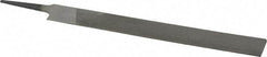 Value Collection - 8" Long, Second Cut, Knife American-Pattern File - Double Cut, 3/16" Overall Thickness, Tang - Industrial Tool & Supply