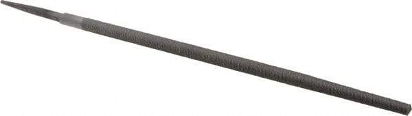 Value Collection - 12" Long, Second Cut, Round American-Pattern File - Double Cut, Tang - Industrial Tool & Supply