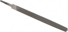 Value Collection - 6" Long, Smooth Cut, Triangle American-Pattern File - Double Cut, Tang - Industrial Tool & Supply