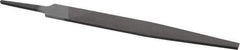 Value Collection - 6" Long, Smooth Cut, Warding American-Pattern File - Double Cut, 5/64" Overall Thickness, Tang - Industrial Tool & Supply