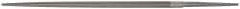 Grobet - 8" Standard Precision Swiss Pattern Round File - Double Cut, 5/16" Width Diam, With Tang - Industrial Tool & Supply
