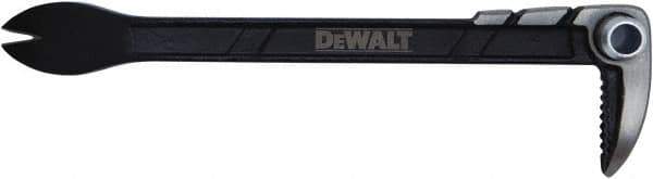 DeWALT - 10" OAL Double End Claw Bar - 1/2" Wide, Steel - Industrial Tool & Supply