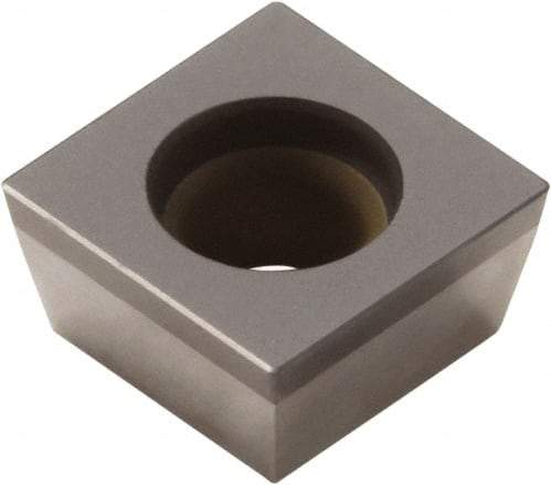 Seco - SPGW1.820.5 Grade CBN200 PCBN Turning Insert - Uncoated, 90° Square, 7/32" Inscr Circle, 1/8" Thick, 0.008" Corner Radius - Industrial Tool & Supply