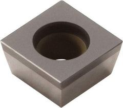 Seco - SPGW1.820.5 Grade CBN200 PCBN Turning Insert - Uncoated, 90° Square, 7/32" Inscr Circle, 1/8" Thick, 0.008" Corner Radius - Industrial Tool & Supply
