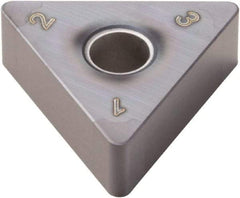 Seco - TNGA332 Grade CBN060K PCBN Turning Insert - TiSiAlN Finish, 60° Triangle, 3/8" Inscr Circle, 3/16" Thick, 1/32" Corner Radius - Industrial Tool & Supply