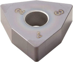Seco - WNGA432 Grade CBN060K PCBN Turning Insert - TiSiAlN Finish, 80° Trigon, 1/2" Inscr Circle, 3/16" Thick, 1/32" Corner Radius - Industrial Tool & Supply
