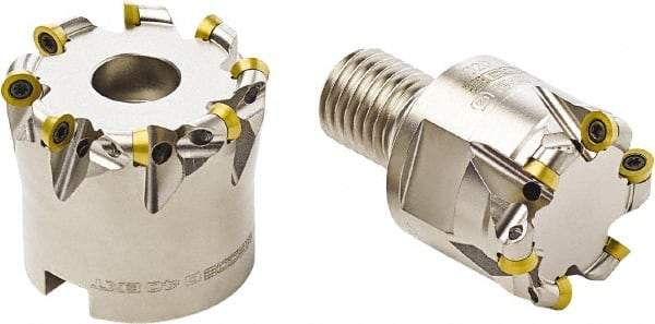 Seco - 25mm Cutting Diam, 3mm Max Depth of Cut, Modular Connection Indexable Copy End Mill - 5 Inserts, RDH.. 06T1 Insert, R217.29 Toolholder, Through Coolant - Industrial Tool & Supply