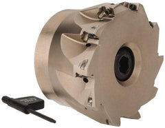 Seco - 10 Inserts, 3" Cut Diam, 1" Arbor Diam, 0.354" Max Depth of Cut, Indexable Square-Shoulder Face Mill - 0° Lead Angle, 1.969" High, XO.X 10T3.. Insert Compatibility, Through Coolant, Series Turbo 10 - Industrial Tool & Supply