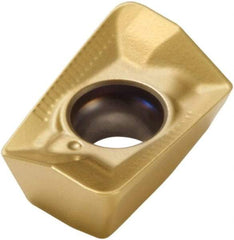 Seco - XOMX090324 ME06 Grade F40M Carbide Milling Insert - TiAlN/TiN Finish, 0.126" Thick, 3/32" Corner Radius - Industrial Tool & Supply