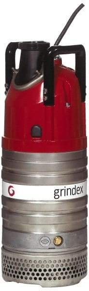 Grindex - 2-2/5 hp, 230 Amp Rating, 230 Volts, Nonautomatic Operation, Dewatering Pump - 1 Phase, Aluminum Housing - Industrial Tool & Supply