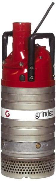 Grindex - 4-2/5 hp, 460 Amp Rating, 460 Volts, Nonautomatic Operation, Dewatering Pump - 3 Phase, Aluminum Housing - Industrial Tool & Supply