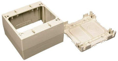 Wiremold - 4-3/4 Inch Long x 4-7/8 Inch Wide x 1-3/4 Inch High, Rectangular Raceway Box - Ivory, For Use with Wiremold 2300 Series Raceways - Industrial Tool & Supply