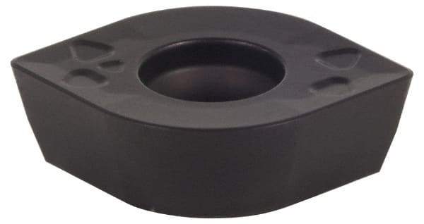 Kennametal - SDPT43 GB2 Grade KCPK30 Carbide Milling Insert - TiN/TiCN/Al2O3 Finish, 3/16" Thick, 1/2" Inscribed Circle, 0.8mm Corner Radius - Industrial Tool & Supply