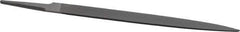 Grobet - 8" Standard Precision Swiss Pattern Half Round File - Double Cut, 13/16" Width Diam x 15/64" Thick, With Tang - Industrial Tool & Supply