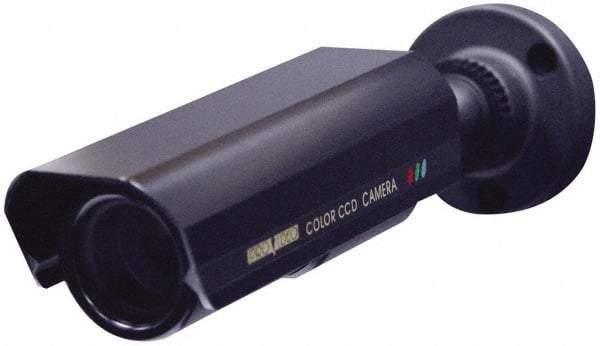 Speco - Indoor and Outdoor Variable Focal Lens Bullet Camera - 4-9mm Lens, 420 Resolution Line, 2 Inch High x 2 Inch Wide, Metal Housing, Black and White Image - Industrial Tool & Supply