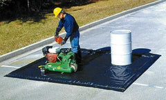 UltraTech - 25 Gal Polyethylene Low Wall Berm - 2" High x 2' Wide x 7" Long - Industrial Tool & Supply