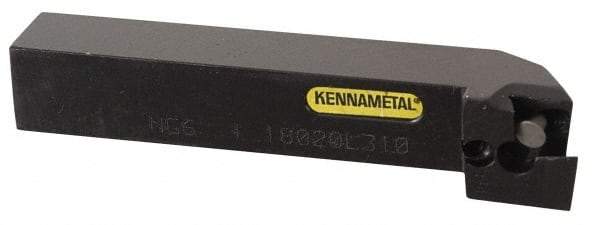 Kennametal - 1.180...93DEG, Right Hand Cut, 3° Lead Angle, 20mm Shank Height x 20mm Shank Width, Positive Rake Indexable Turning Toolholder - 125mm OAL, D2FIX11..R.. Insert Compatibility, Series Fix-Perfect - Industrial Tool & Supply