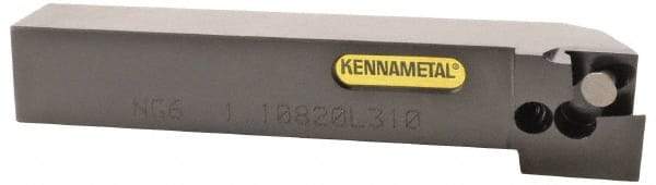 Kennametal - 1.108...93DEG, Right Hand Cut, 20mm Shank Height x 20mm Shank Width, Positive Rake Indexable Turning Toolholder - 125mm OAL, D2FIX15..LHP/FN/MS Insert Compatibility, Series Fix-Perfect - Industrial Tool & Supply
