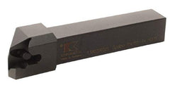 Kennametal - 1.380...92DEG, Right Hand Cut, 2° Lead Angle, 63/64" Shank Height x 25mm Shank Width, Positive Rake Indexable Turning Toolholder - 150mm OAL, D4FIX..R.. Insert Compatibility, Series Fix-Perfect - Industrial Tool & Supply