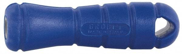 Grobet - 5-1/4" Long File Handle - For Use with 12, 14 & 16" Files, with Thread Insert - Industrial Tool & Supply