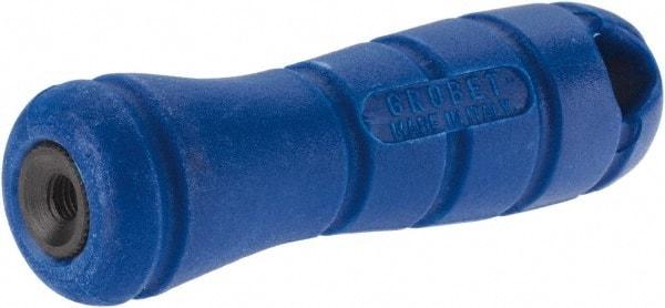 Grobet - 3-3/4" Long File Handle - For Use with 4, 6, 7 & 8" Files, with Thread Insert - Industrial Tool & Supply