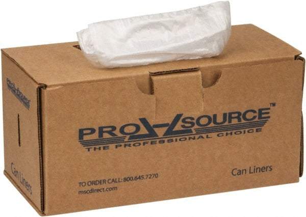 PRO-SOURCE - 0.31 mil Thick, Household/Office Trash Bags - 24" Wide x 33" High, Clear - Industrial Tool & Supply