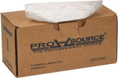 PRO-SOURCE - 90 Gal Capacity, 1.8 mil Thick, Heavy-Duty Trash Bags - Linear Low-Density Polyethylene (LLDPE), Flat Pack Dispenser, 38" Wide x 63" High, Clear - Industrial Tool & Supply