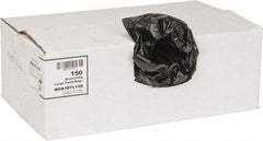 PRO-SOURCE - 1.2 mil Thick, Household/Office Trash Bags - Hexene Resins, Drawstring, 33-1/2" Wide x 38" High, Black - Industrial Tool & Supply