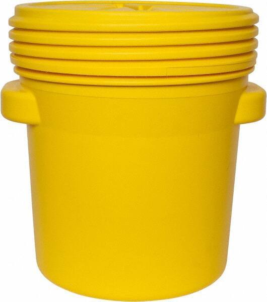 Eagle - 20 Gallon Closure Capacity, Screw On Closure, Yellow Lab Pack - 5 Gallon Container, Polyethylene, 125 Lb. Capacity, UN 1H2/X57/S Listing - Industrial Tool & Supply