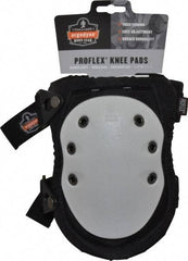 Ergodyne - Size Universal, Buckle Straps, Hard Protective Cap, Knee Pad - Foam Padding, Gray, Elastic Straps, Nylon Cover - Industrial Tool & Supply