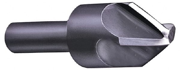 Hertel - 5/16" Head Diam, 1/4" Shank Diam, 4 Flute 60° High Speed Steel Countersink - Industrial Tool & Supply