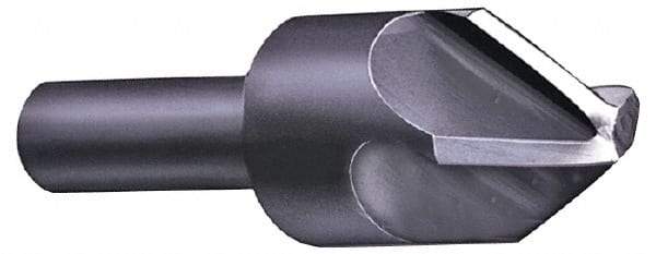 Hertel - 3" Head Diam, 3/4" Shank Diam, 4 Flute 120° High Speed Steel Countersink - 5" OAL, Straight Shank - Industrial Tool & Supply