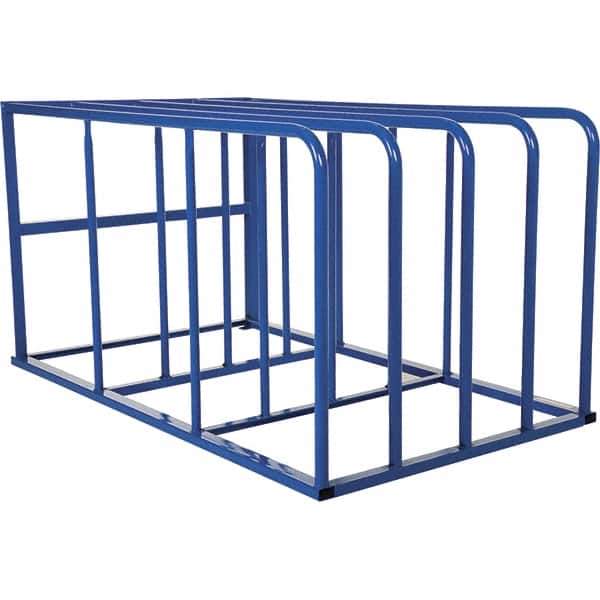 Vestil - 4 Bay, 7,700 Lb Capacity, Blue Standard Sheet Rack - 50" Wide x 44" High x 84" Deep - Industrial Tool & Supply